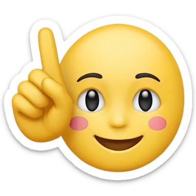 Emojis qui souris sans montrer ses dent et qui fait un fuck sticker