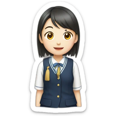 japanese-school-girl sticker