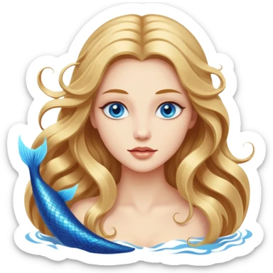 Beautiful mystic siren sticker