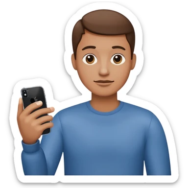 Bent thumb, iphone style  sticker