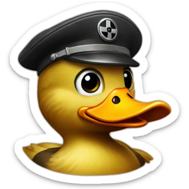 Nazi duck sticker
