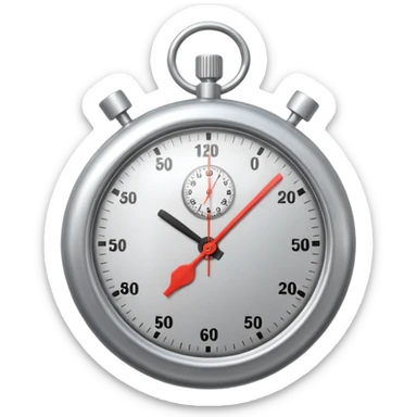 timer stop clock analog 3d sticker