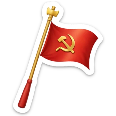Communist-flag sticker