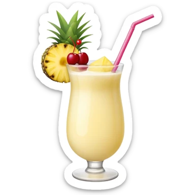 yellow pina colada sticker