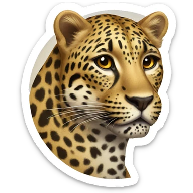 Leopard sticker