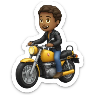 zoé sur ça moto  sticker