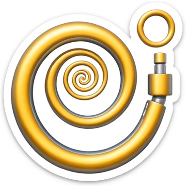three arm spiral sticker