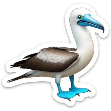 blue footed booby sticker