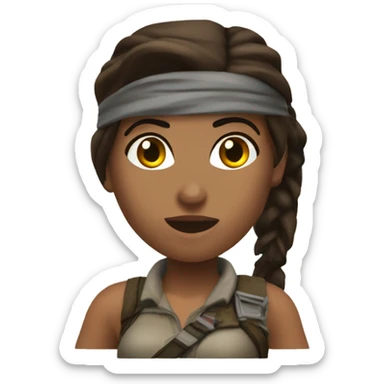 lara croft  sticker