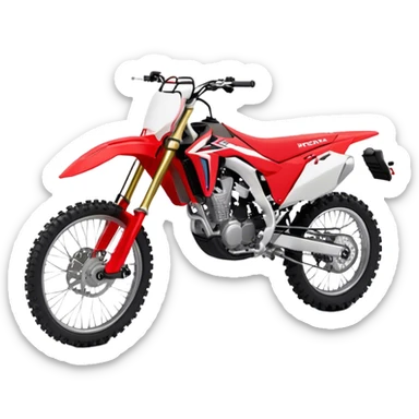 Honda CRF (Dirtbike) - Honda CRF250R (Model Year: 2022) (Iconic colour: Red) sticker
