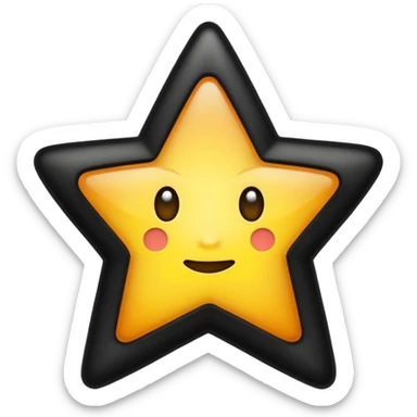★☆ - this shows full star and empty star but I want is first half black and second half empty sticker
