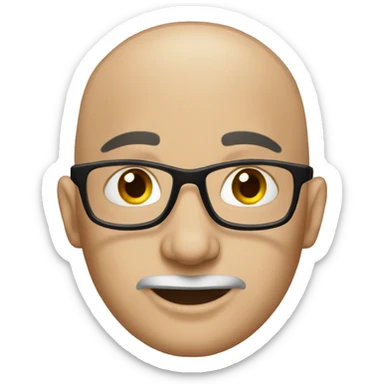 Bald Tattoo artist  sticker