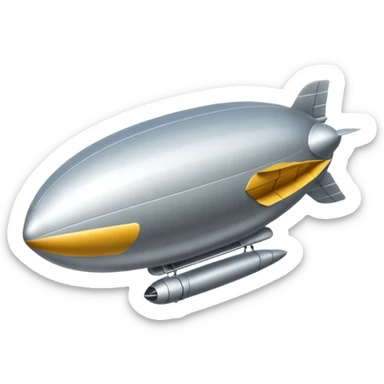 flying zeppelin  sticker