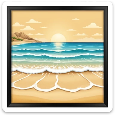 Sea beach sticker