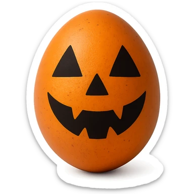 Halloween egg, remove background sticker