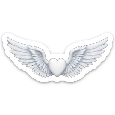 angel wings flying sticker