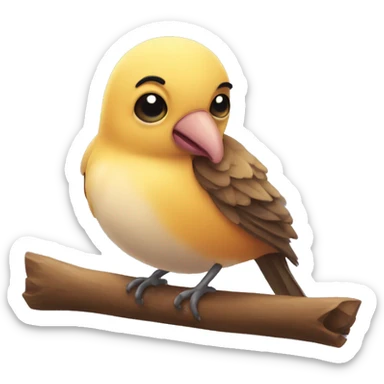 my boyfriend, a Cute bird sticker