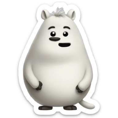Moomin with Finland flag  sticker