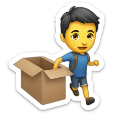 Une personne qui marche sur du caca sticker