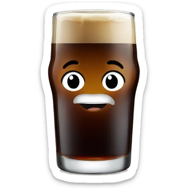 fernet coca-cola long glass sticker