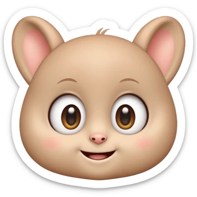 Labubu character, cute and expressive sticker