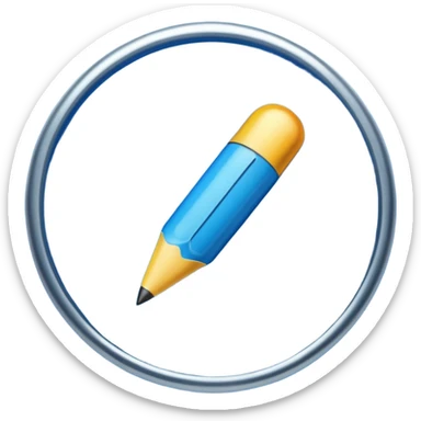 blue circular bullet point sticker
