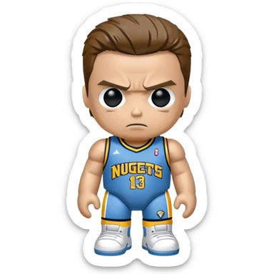 Terminator wearing a Denver Nuggets jersey sticker