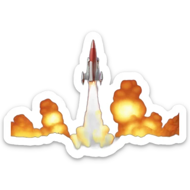 Missile attack sticker
