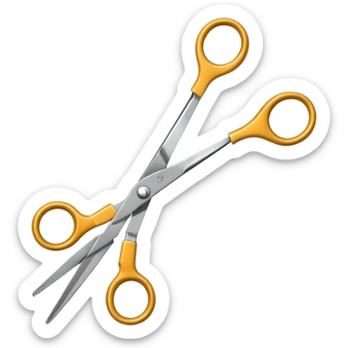  hairdressing scissors sticker