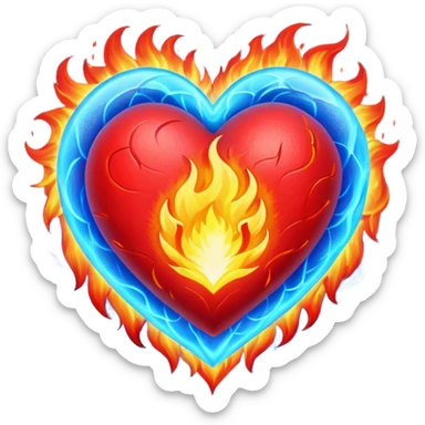 ❤️‍🔥💙 sticker