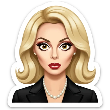Alyssa Edwards as Faye Dunaway as Josh Crawford sticker