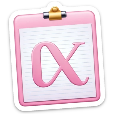 pink school grade card letter sticker