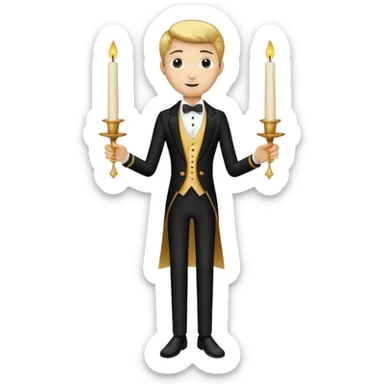 Character in Beauty and the Beast: Candlestick Butler Lumia sticker