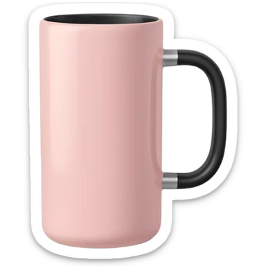 Can u create a cute and aesthetic pastel pink tall coffee mug to add to my caption I don't want any eyes on it! And keep it pinterest worthy  sticker