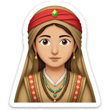 Kurdish person in traditional clothing sticker