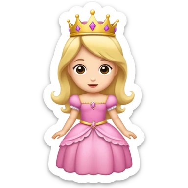 Little naughty princess sticker