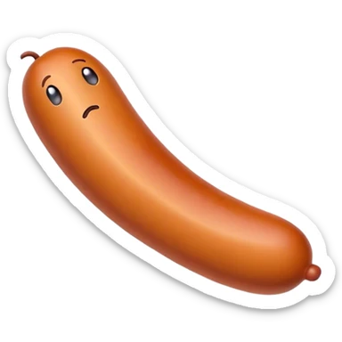 Une saucisse qui pleure sticker