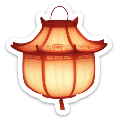 Chinese lantern  sticker