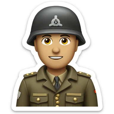 German World War Two soldier sticker