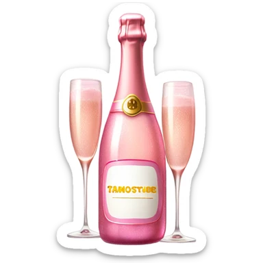 Pink champagne  sticker