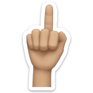 index finger sticker