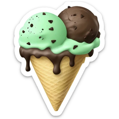mint chocolate chip sticker