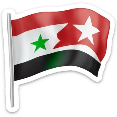 I want the new Syria flag sticker