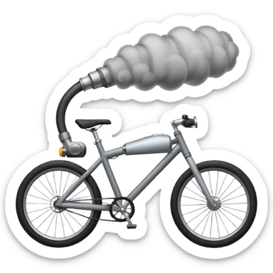 vehile pollution bike silencer smoke sticker