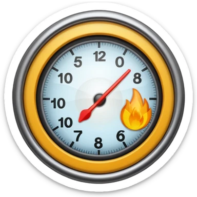 termometro mostrando febre sticker