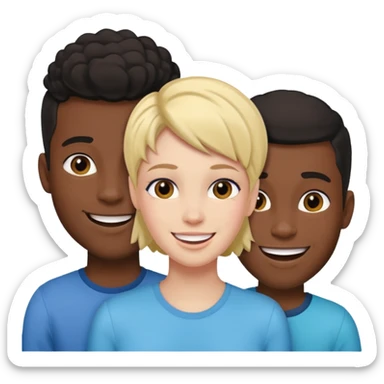 Femboy with 2 black dude sticker