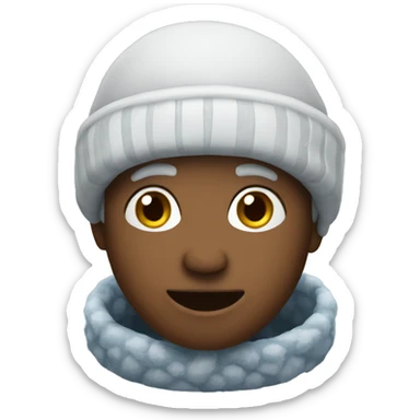 Winter emoji sticker