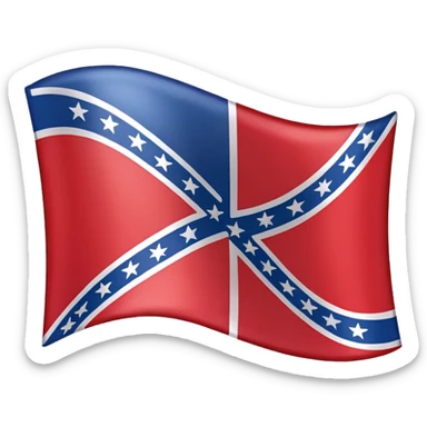  confederate flag emoji sticker