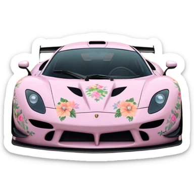 Using a transparent background, give the Assetto Corsa a cute Cottagecore makeover sticker