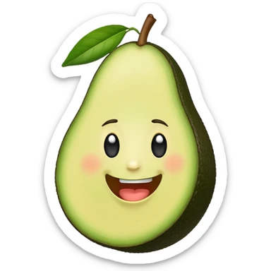 avocado playz sticker